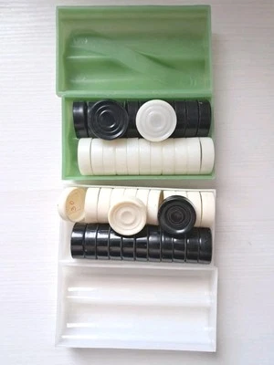 Vintage checkers Soviet in box 2 piece - Image 1 of 4