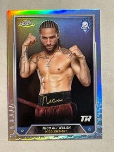 2024 Topps Chrome Boxe Rifrattore Nico Ali Walsh Rookie RC #6 - Foto 1 di 2