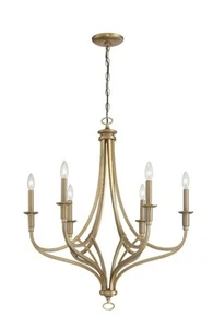 Minka-Lavery 1096-740 Covent Park Chandelier Brushed Honey Gold - Picture 1 of 2