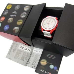 OMEGA×Swatch MoonSwatch Mission to Mars Speedmaster Quartz OMEGA×Swatch Ex+ - Picture 1 of 9