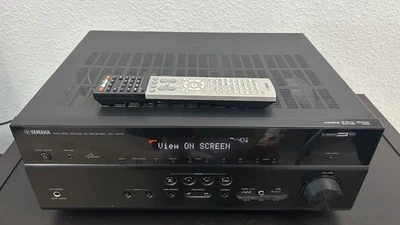 Yamaha RX-V673 7.2-Ch Home Theatre Stereo AV Receiver Amplifier HDMI 3D Sound - Image 1 of 4