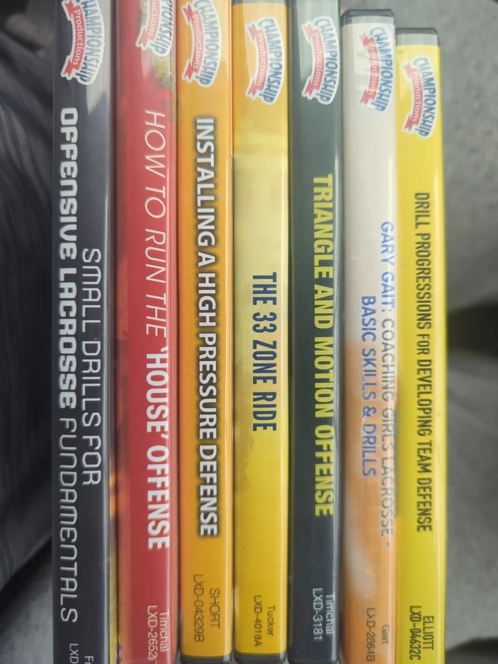 (7) DVD Lot Lacrosse Videos - Coaching Girls  Offense Championship Productions - Image 1 of 1