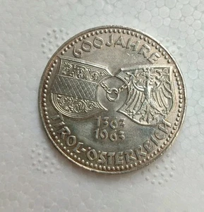ÖSTERREICH 50 Schilling 1963 in 0,900 Silber Ø 34mm . - Bild 1 von 4
