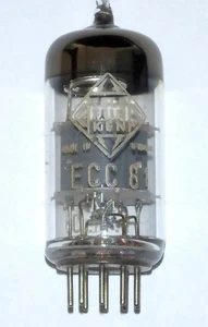 #1 Genuine Telefunken ECC81 (= 12AT7 ) medium-µ Twin-Triode, tested "like new" - Bild 1 von 4