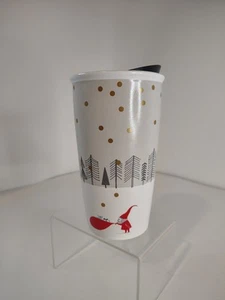 Starbucks Christmas Gnome Travel Tumbler Becher 2018 mit Deckel 12 oz Holiday Cup - Bild 1 von 5