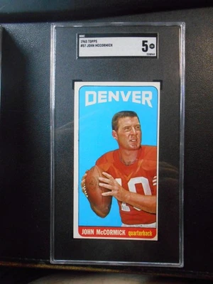 1965 Topps Football #57 John McCormick SGC 5 - Image 1 of 2