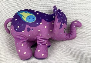Pop Art weicher lila Hailey Komet Sterne Elefant gewichteter Plüsch 9 Zoll - Bild 1 von 8