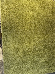 5x8 Area Rug  Very Heavy Shag Thick olive green - Picture 1 of 3