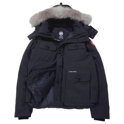 Canada Goose Russell Parka L Black Coyote Fur Hood Down Jacket F/S - Image 1 of 4