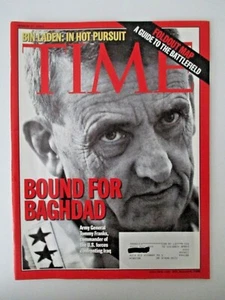 TIME Magazine March 17, 2003-BOUND FOR BAGHDAD-Bin Laden: In Hot Pursuit AZ10 - Picture 1 of 2