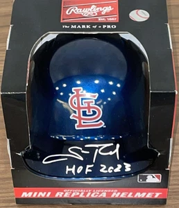 Scott Rolen Autograph Signed Cardinals Chrome Mini Helmet w/ HOF 2023 - BAS - Picture 1 of 2