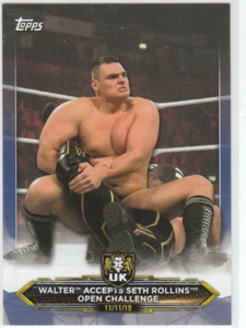 2020 TOPPS NXT #53 WALTER Accepts Seth Rollins' Open Challenge - Raw #21/50 MADE - Picture 1 of 2