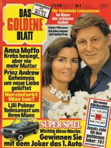 DAS GOLDENE BLATT #5 1984 Vintage GERMAN MAGAZINE cover GUNTER PFITZMANN - Picture 1 of 1