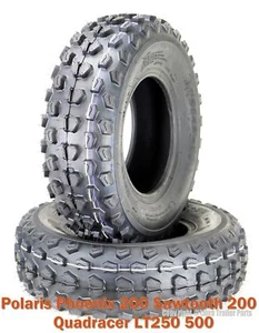 (2) 21x7-10 21x7x10 Polaris Phoenix 200 Sawtooth 200 ATV Front Tire Set 6PR - Picture 1 of 3