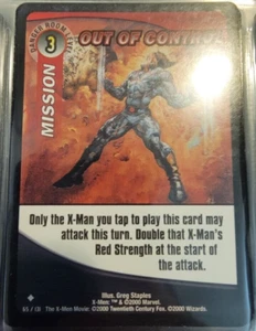 Fuera de control # 65/131 X-Men cartas coleccionables poco comunes TCG WOTC 2000 XMEN - Imagen 1 de 1