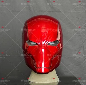 Anime Red Hood Batman Helmet Mask Robin Eyes LED Comics Cosplay Adult Halloween - Bild 1 von 8