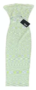 Abito tubino senza spalline Hera Collection S verde lime e grigio ritagliato erica nuovo con etichette - Foto 1 di 5