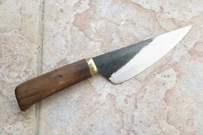 Crudo - Cuchillo de cocina de chef asiático premium de acero al carbono de 5 pulgadas, afilado Foto 1 de 4