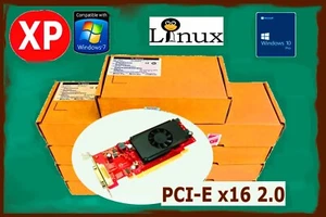 NEW Factory Sealed BOX. DELL HP NVIDIA GeForce DVI/VGA PCI-E 16x Video Card. Lot - Picture 1 of 17