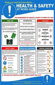 Arbeitsschutz Tabelle Poster Druck T167 - Bild 1 von 1