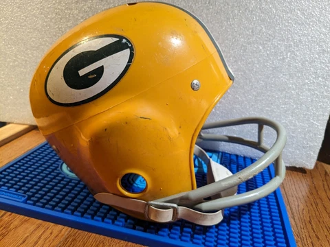 VTG Green Bay Packers Rawlings BNFL Childs Football Helmet With Ear Extension Cover
