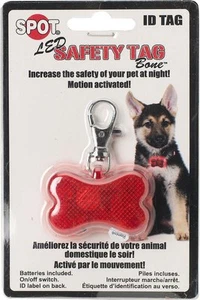 Spot Ethical Pet Led Safety Tag Bone Shape Id* - Picture 1 of 2