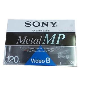 Set of 2 NEW Sony Metal MP 8mm Standard Video Cassette 120 min P6-120MPL (NTSC) - Picture 1 of 4