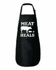 Meat Heals Carnivore Diet Funny BBQ Apron