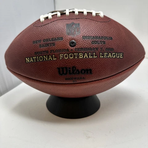 SUPER BOWL XLIV 44 Authentic Wilson NFL Game Football - NEW ORLEANS SAINTS Cover