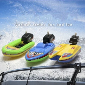3PCS Ship Boat Bath Toys Educational Baby Bathing Shower Wind Up Play Water Kids - Picture 1 of 7
