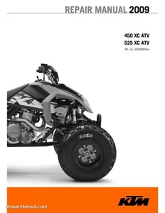 2009 KTM 450 525 XC ATV Printed Repair Manual - Picture 1 of 1