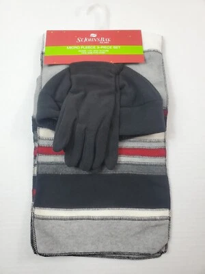 St. John's Bay Skull Cap And Gloves Set Black - Изображение 1 из 4