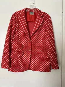 Vintage Bleyle for Hooper rot weiß gepunktet Blazer Größe 14 Germany - Bild 1 von 9