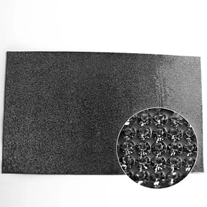 Black DIY Rhinestone Sticker Sheet Self Adhesive Bling Crystal Decal Car Decor - Picture 1 of 5