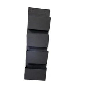 Over the Door Hanging Organizer Closet Storage Bins Grey - Picture 1 of 3