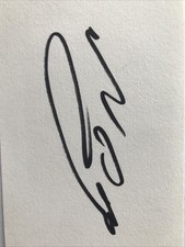 Original Hand Signed Approx 6x4" White Card Nikos Dabizas