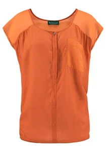 Laura Scott Women's Chiffon Blouse Shirt Top Tunic Sleeveless Orange 700639 - Picture 1 of 1