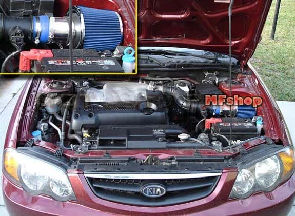 Kit de admisión de aire AZUL para Kia Spectra Sephia 1996-2004 1,6 L 1,8 L L4 + filtro Foto 1 de 1