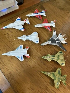 (8) Zee Toys, General Dynamics, Zylmex Die Cast Jets F-16 F-14 Tomcat USAF - Imagen 1 de 8