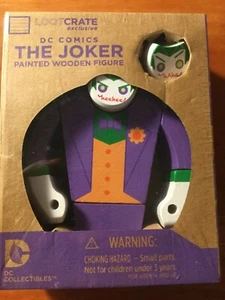 Neu im Karton - Der Joker bemalte Holzfigur DC Comics Beutekiste exklusiv VERSIEGELT - Bild 1 von 6