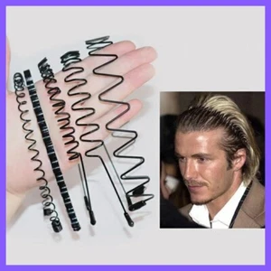 5Pcs Metal Hair Headband Wave Style Hoop Band Comb Sports Hairband for Men Women - Picture 1 of 6
