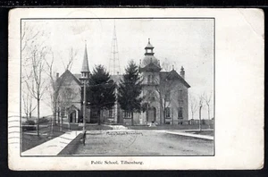 Öffentliche Schule Ansichtskarte Tillsonburg Ontario - Oxford County - Bild 1 von 2