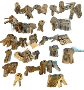 NOS 5 lb Ilco Key Blanks / Uncut Keys. Assorted Lot Mixed Keys 1043E 100AM 1016M - Picture 1 of 24