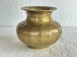 Una vecchia pentola acqua potabile in bronzo piccolo unica ricca patina - Foto 1 di 9
