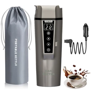 Car Electric Kettle: 12V/24V Portable Water Boiler Heated Travel Mug,Multiple... - Picture 1 of 6