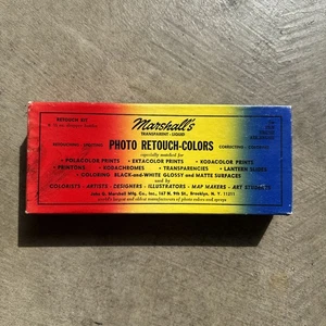 Vintage Marshall's Foto Retusche Farben transparent flüssig SET 8 - 1/2 Oz Flaschen - Bild 1 von 3