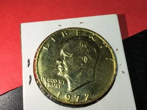 Dólar Eisenhower 'IKE' 1972 o 1776-1976 chapado en oro, 1 moneda - Imagen 1 de 4