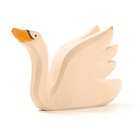 Ostheimer Schwan hoch, Holzfigur, Spieltier