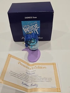 Disney Pixar Inside Out Sadness Ornament President’s Edition w/COA - Picture 1 of 7