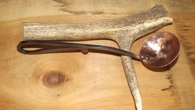 Hand forged 12'' copper cooking ladle perfect  addition to your barbecue tools - Image 1 of 4